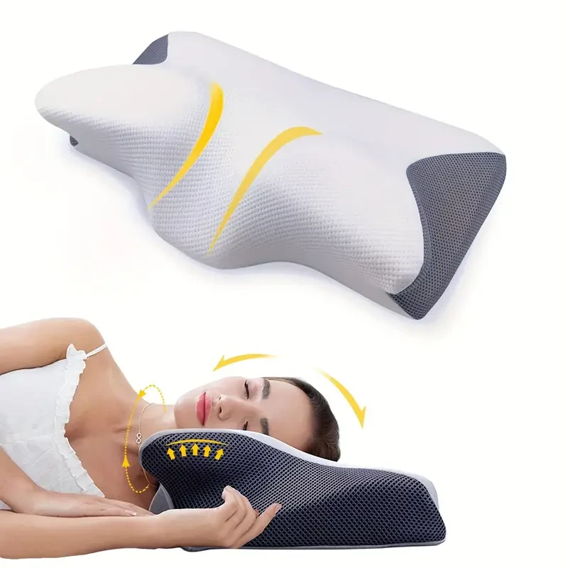 Almohada cervical de espuma viscoelástica para el cuello