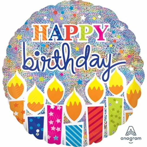 Velas holográficas de feliz cumpleaños