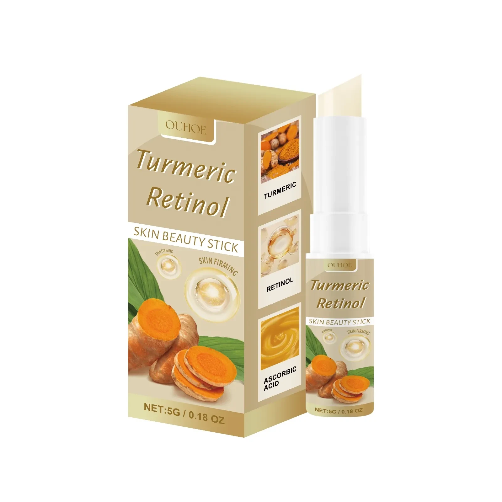 Barra de belleza para la piel con cúrcuma y retinol