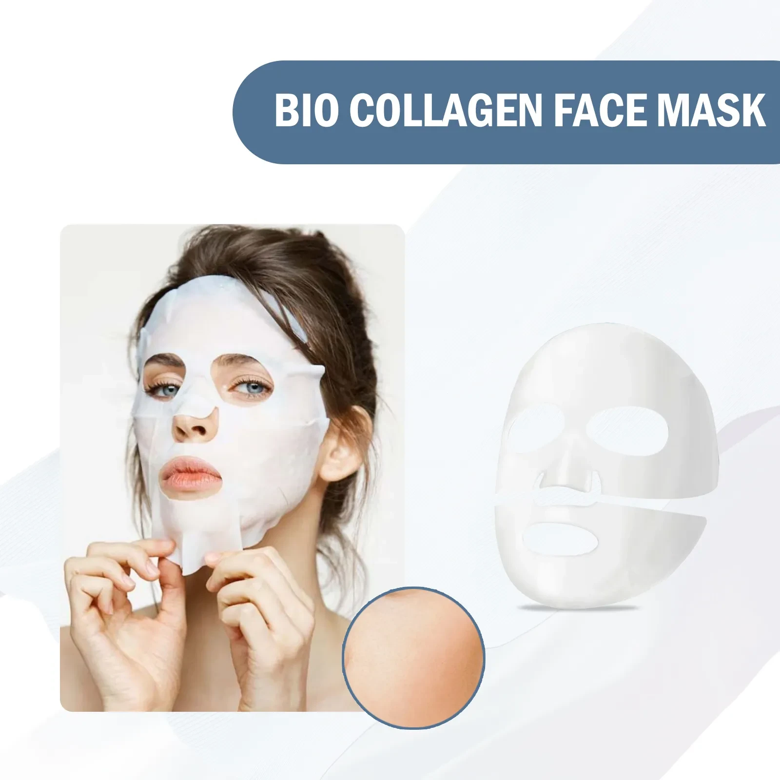 Mascarilla hidratante de colágeno para el rejuvenecimiento de la piel