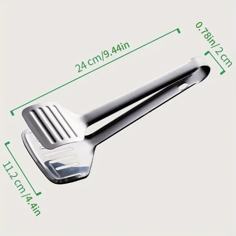 Espátula de acero inoxidable para pescado - Pinzas metálicas para barbacoa y pinza para bistec