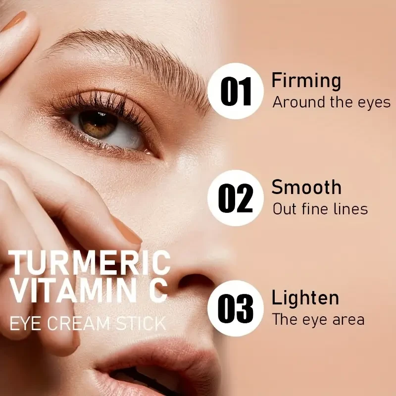 Crema para ojos en barra con cúrcuma y vitamina C ROZINO: bálsamo hidratante e iluminador para todo tipo de piel