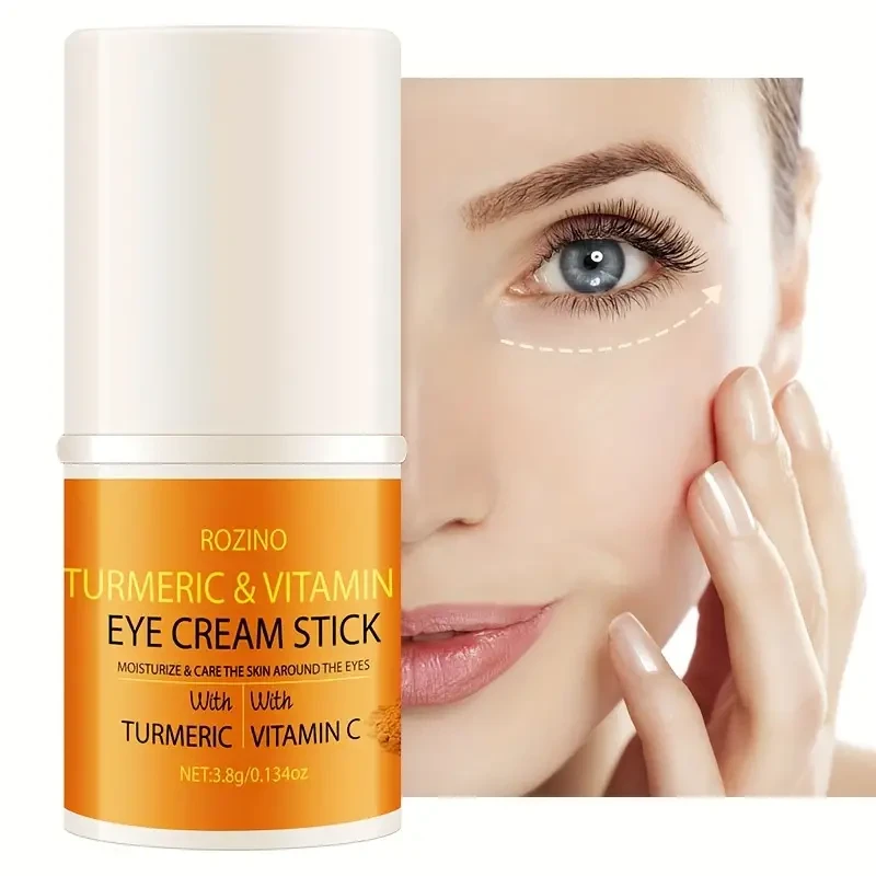 Crema para ojos en barra con cúrcuma y vitamina C ROZINO: bálsamo hidratante e iluminador para todo tipo de piel