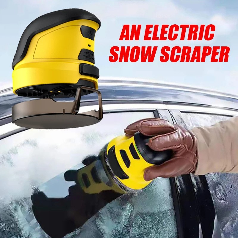 Raspador de nieve inalámbrico con batería de larga duración, raspador de hielo eléctrico portátil para ventanas, para descongelar automóviles.