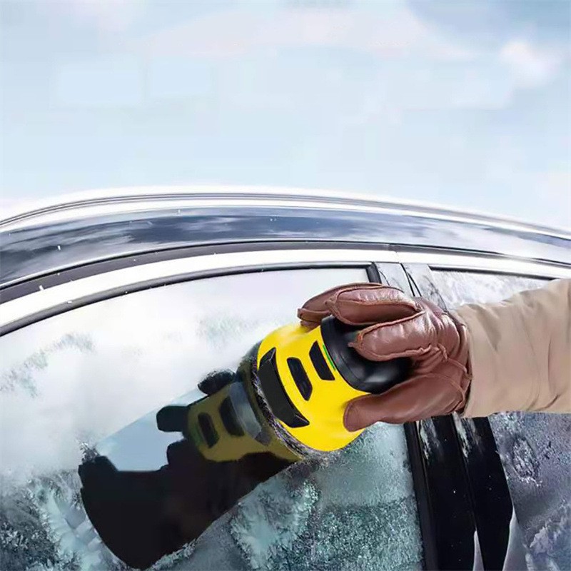 Raspador de nieve inalámbrico con batería de larga duración, raspador de hielo eléctrico portátil para ventanas, para descongelar automóviles.