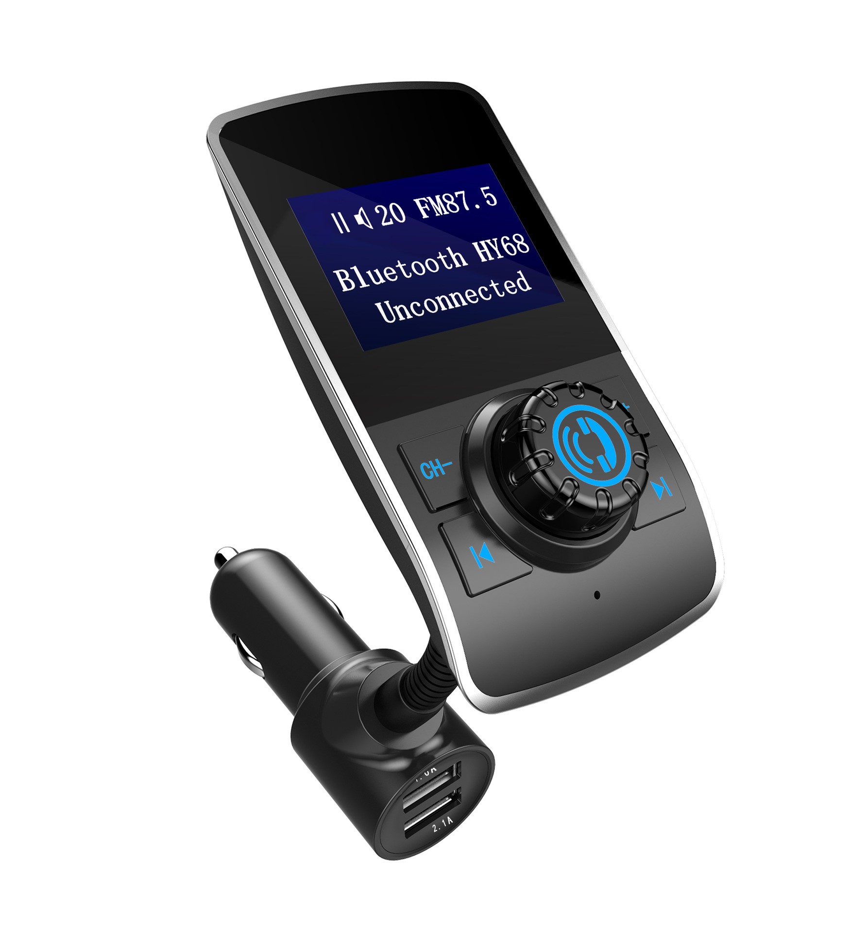 Transmisor FM Bluetooth para coche, reproductor MP3 y tarjeta Bluetooth para coche