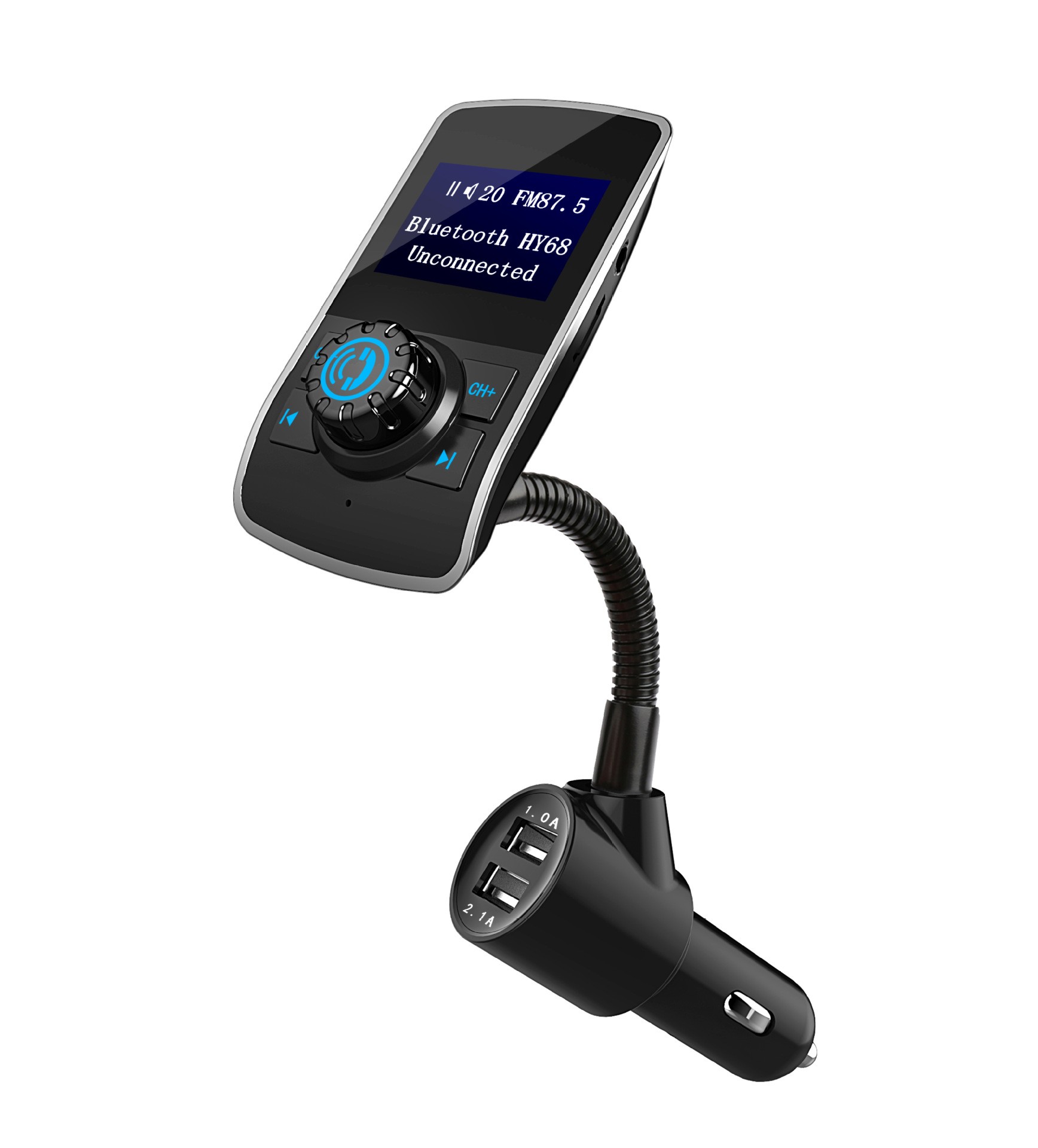 Transmisor FM Bluetooth para coche, reproductor MP3 y tarjeta Bluetooth para coche