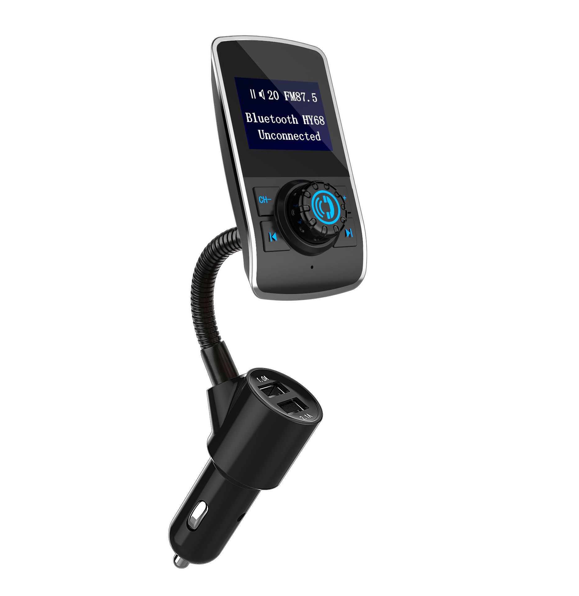 Transmisor FM Bluetooth para coche, reproductor MP3 y tarjeta Bluetooth para coche