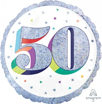 Globo Holográfico Estándar de 45 cm ¡Por tu Cumpleaños! 50