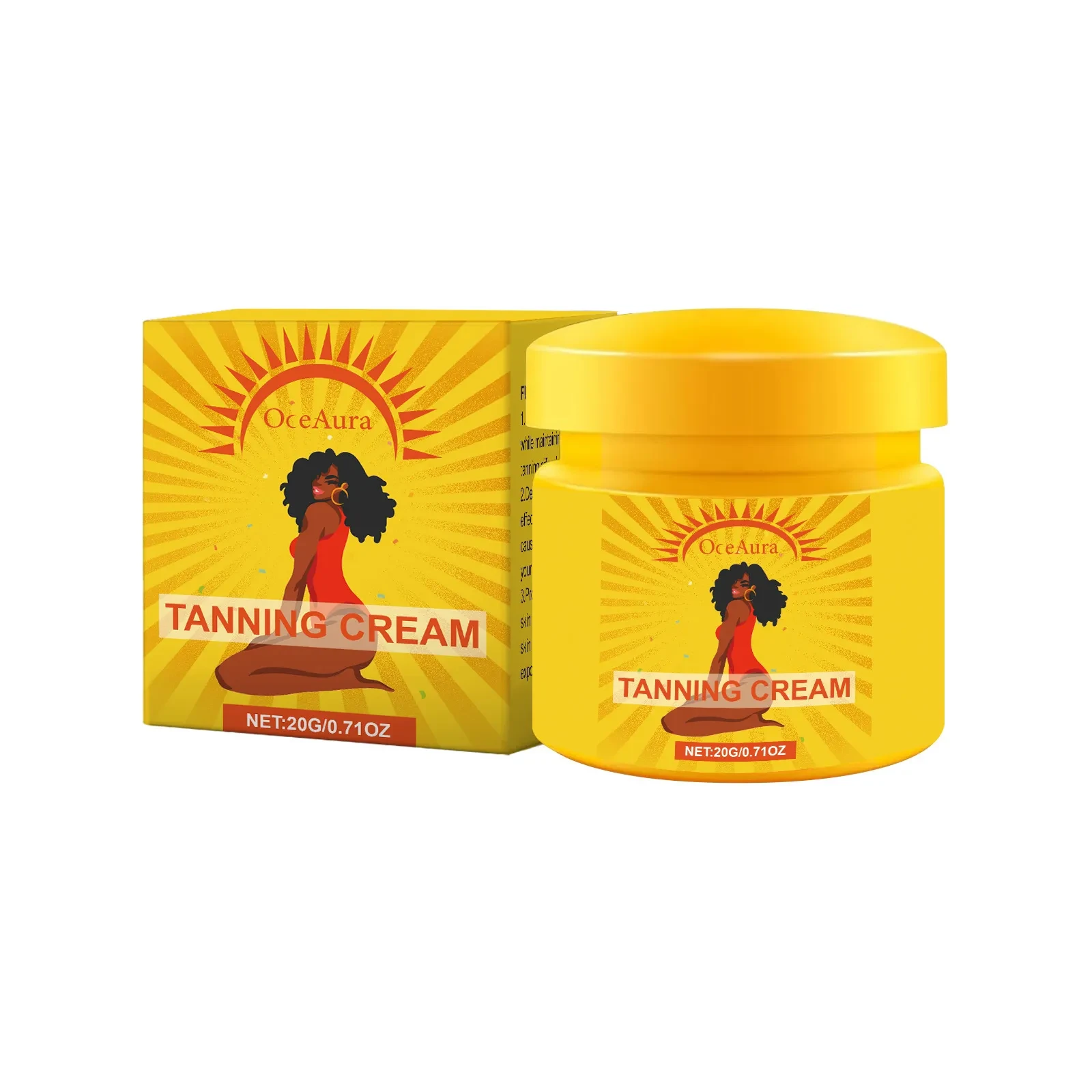 Gel hidratante negro bronceador suave para la piel