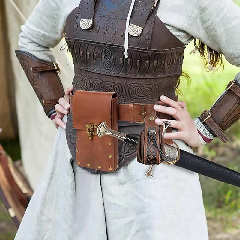 Bolsa para teléfono móvil Steampunk, accesorios para disfraz de juego de rol
