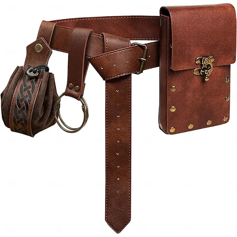Bolsa para teléfono móvil Steampunk, accesorios para disfraz de juego de rol
