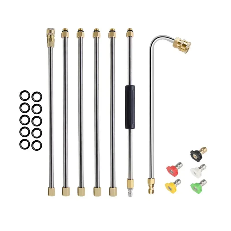 Pistola de agua para lavadora de alta presión, accesorios combinados de 7 piezas
