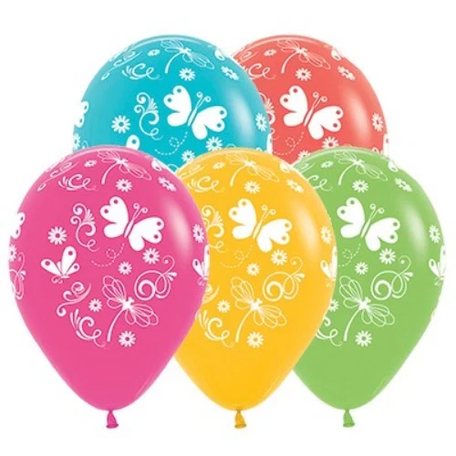 Surtido tropical de mariposas y libélulas de 30 cm (paquete de 25)