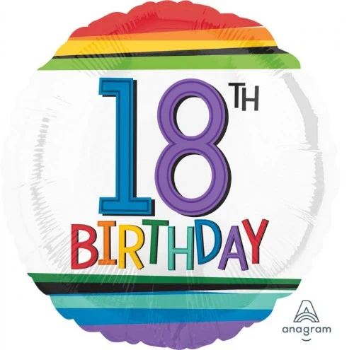 Globo holográfico brillante para sexto cumpleaños (45 cm)