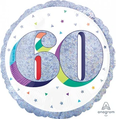 Globo Holográfico Estándar de 45 cm ¡Por tu Cumpleaños 40!