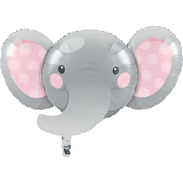 Globo de aluminio con forma de niño elefante encantador de 53 cm x 89 cm