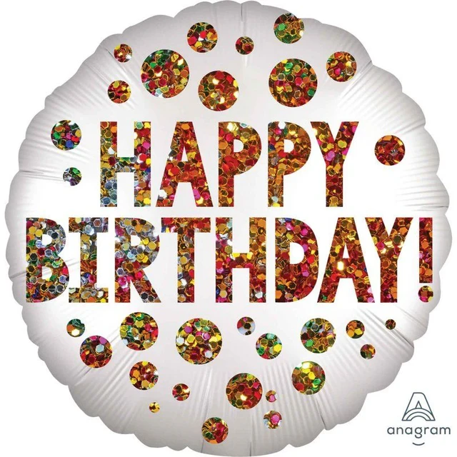 Globo de aluminio estándar HX Happy Birthday Happy Candles (45 cm)