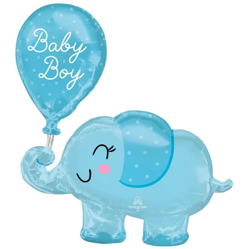 Globo de aluminio - Elefante y globo para niña SS (78 cm)