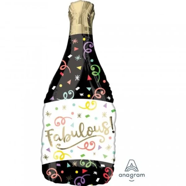 Globo - SuperShape Gold Satin Marquee Dots Feliz Cumpleaños