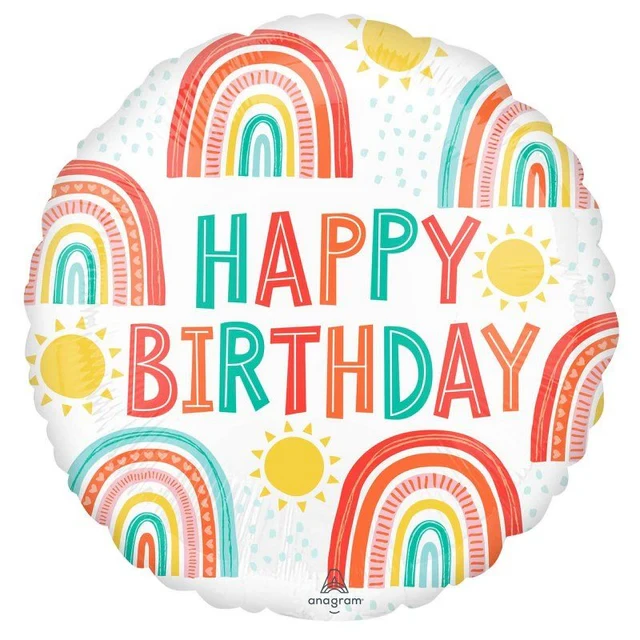 Globo de aluminio - STD HBD To You Estrella holográfica con puntos dorados (45 cm)