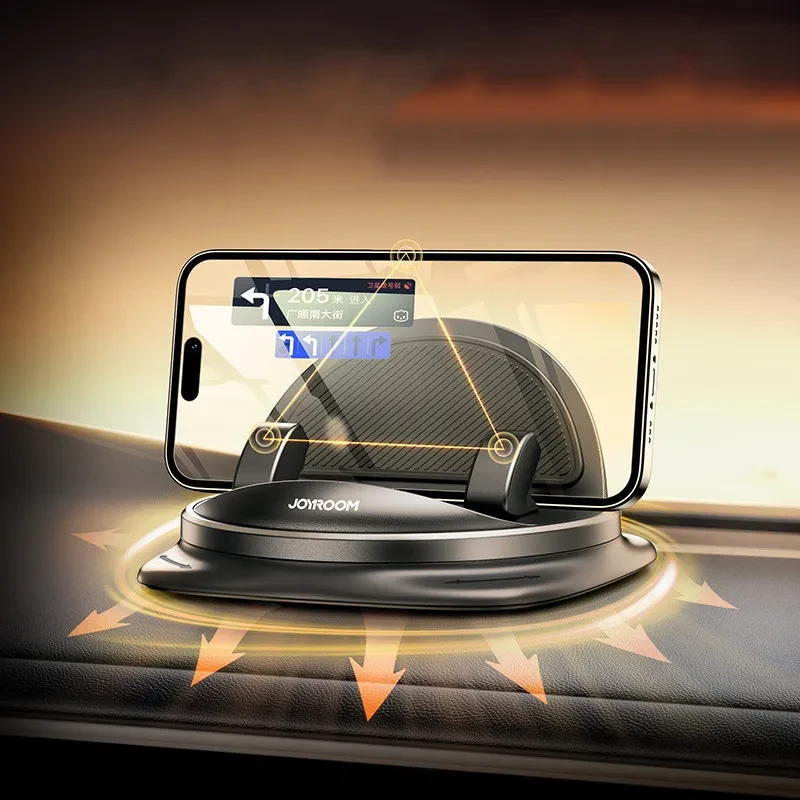 Soporte universal para teléfono de coche con almohadilla antideslizante para el salpicadero.