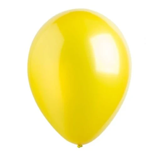 Globos de látex de 30 cm, paquete de 200 unidades, amarillo metalizado