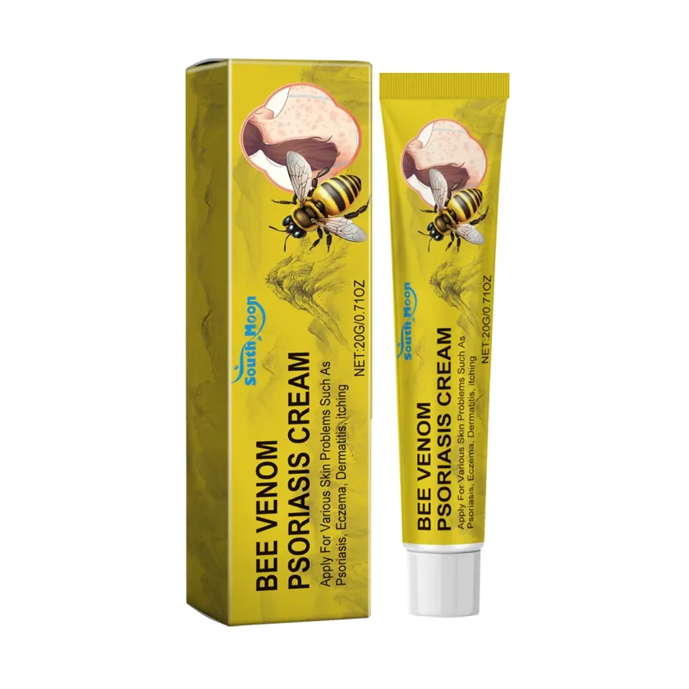 Crema calmante para el cuidado de la piel con abeja