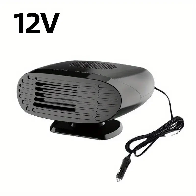 Calentador de coche DC12V/24V - Desempañador y descongelador de parabrisas con rotación ajustable de 2 velocidades para invierno
