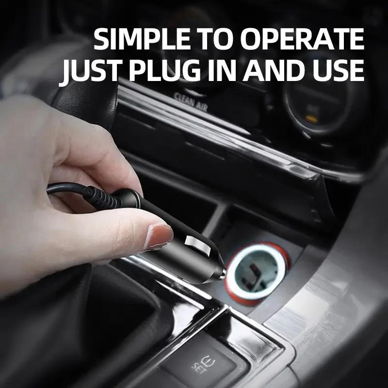 Calentador de coche DC12V/24V - Desempañador y descongelador de parabrisas con rotación ajustable de 2 velocidades para invierno