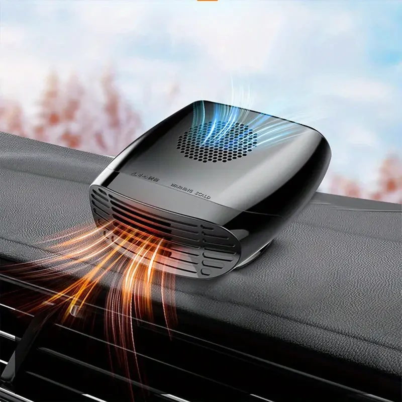 Calentador de coche DC12V/24V - Desempañador y descongelador de parabrisas con rotación ajustable de 2 velocidades para invierno