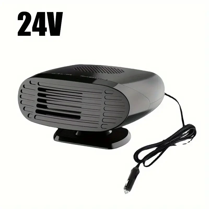 Calentador de coche DC12V/24V - Desempañador y descongelador de parabrisas con rotación ajustable de 2 velocidades para invierno