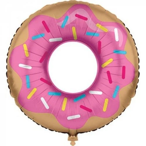 Globo de aluminio con forma de Donut Time de 76 cm