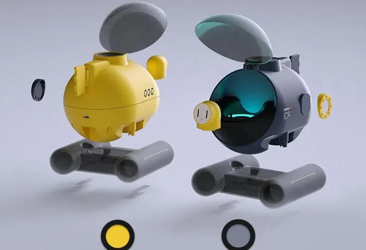 Humidificador submarino con sonido y control remoto