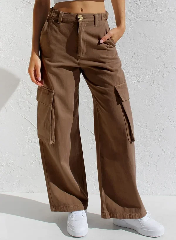 Adjustable Straight Fit Cargo Pants