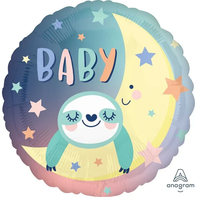 Globo de aluminio - Estándar HX Bebé Perezoso (45 cm)