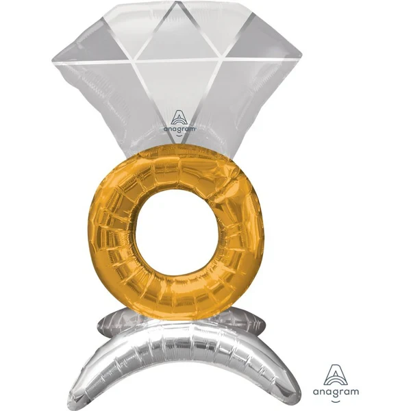 Globo de aluminio - Anillo de boda decorativo (53 cm)