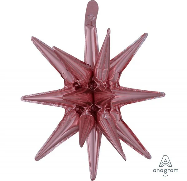 Globo de aluminio - Supershape Multi-Balloon Pequeña Estrella Mágica Oro Rosa