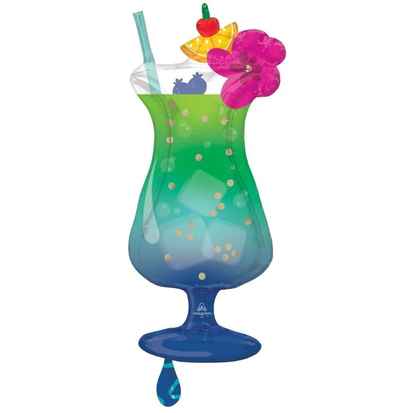 Bebida hawaiana azul tropical Supershape XL