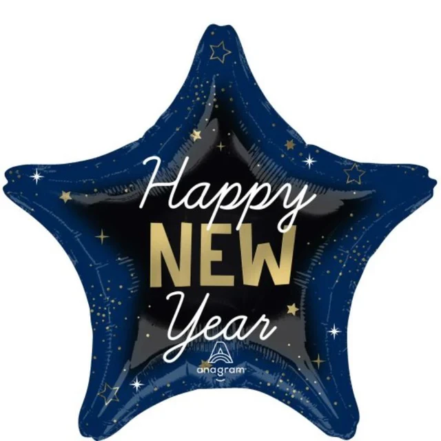 Estrella celestial de feliz año nuevo estándar XL de 45 cm