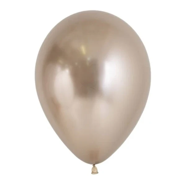 Globos de látex Sempertex metálicos reflectantes color champán de 30 cm, 971, paquete de 50 (paquete de 50)