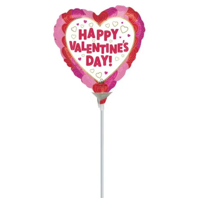 10 cm Feliz Día de San Valentín envuelto en corazones