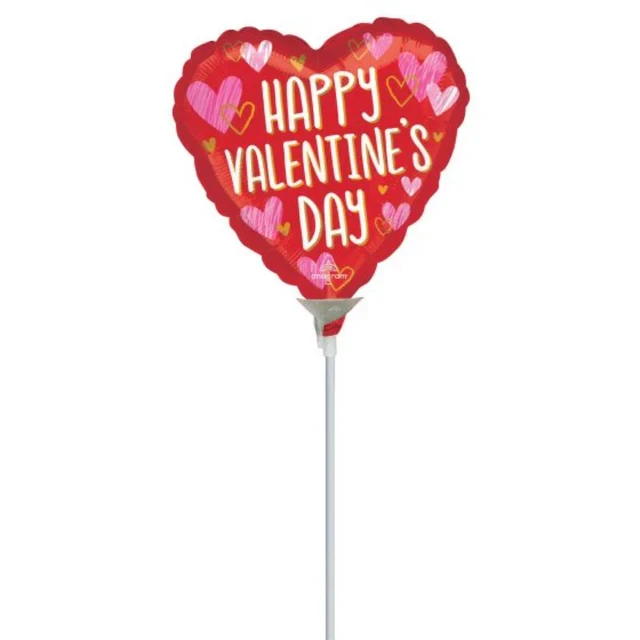 Impresiones esbozadas de Feliz Día de San Valentín de 10 cm