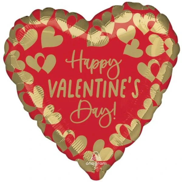 Jumbo HX Feliz Día de San Valentín Corazones Dorados