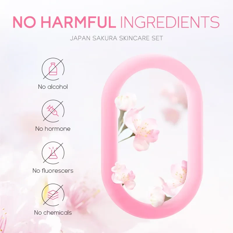 Cuidado de la piel con flor de cerezo