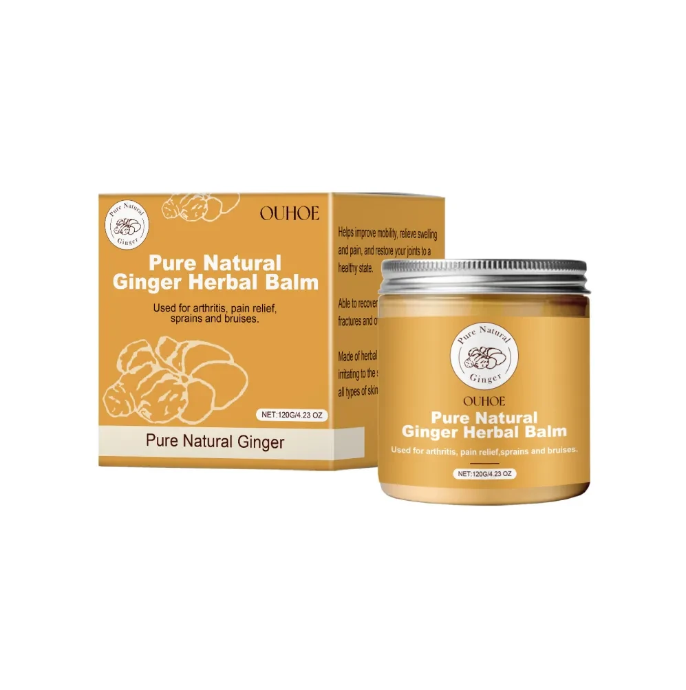 Crema calmante de jengibre a base de hierbas para las molestias de la piel