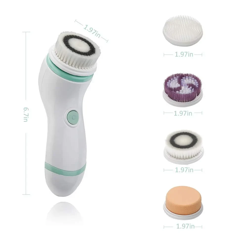 Cepillo de limpieza facial, cepillo eléctrico impermeable para la piel.