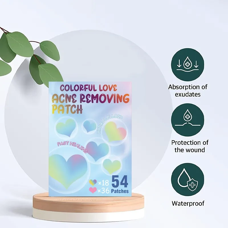 Parche hidrocoloide Love para piel artificial que cubre el acné