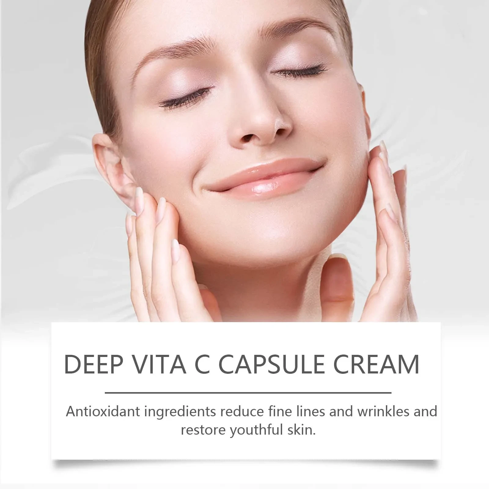 Crema facial hidratante con vitamina C para piel suave