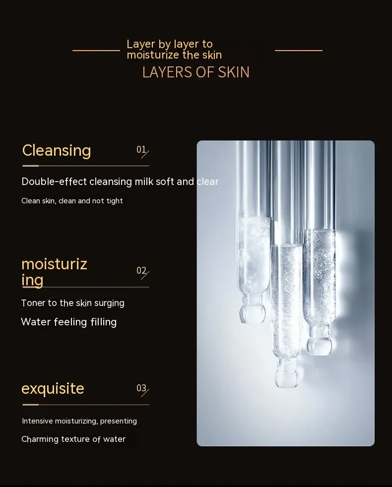 Set de 5 piezas para el cuidado de la piel: crema de día y de noche, iluminadora, reparadora del color de la piel.